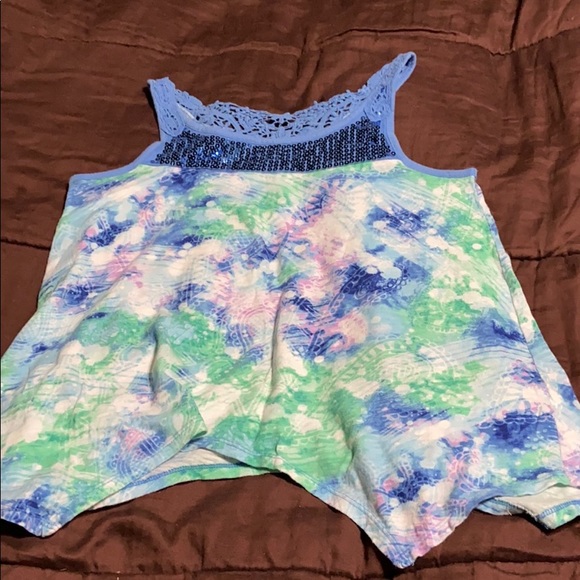 NWT Justice Girls Sz 12 14 Floral Print Tie-Back Cami Slip Dress Over Tee Shirt